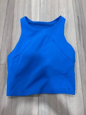 lululemon athletica Electric Blue Cropped High-Neck Tank